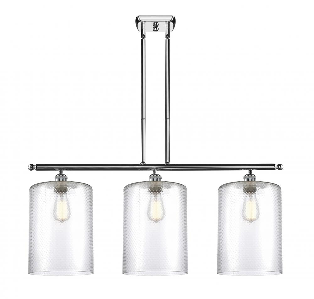 Cobbleskill - 3 Light - 36 inch - Polished Chrome - Stem hung - Island Light