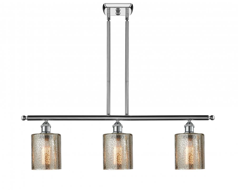 Cobbleskill - 3 Light - 36 inch - Polished Chrome - Stem hung - Island Light