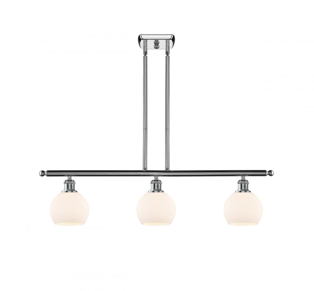 Athens - 3 Light - 36 inch - Polished Chrome - Stem hung - Island Light