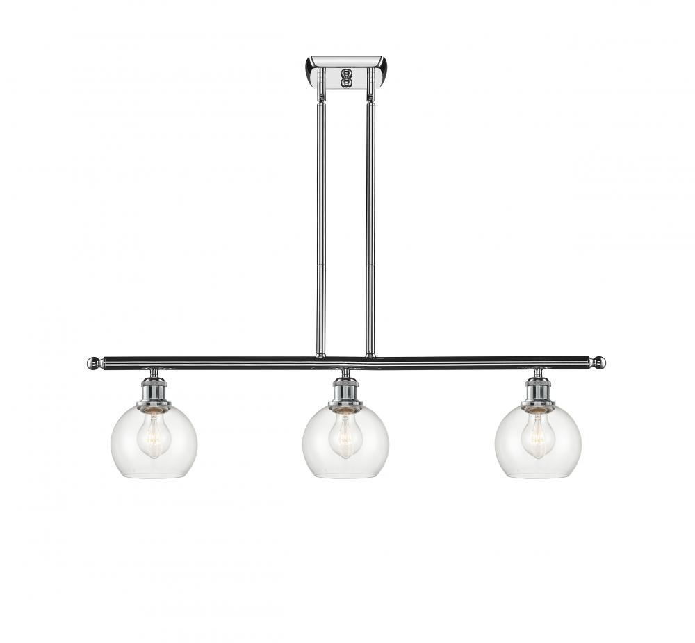 Athens - 3 Light - 36 inch - Polished Chrome - Stem hung - Island Light