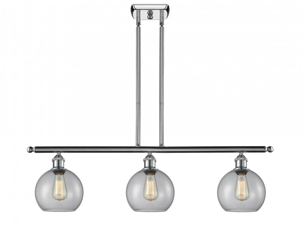 Athens - 3 Light - 36 inch - Polished Chrome - Stem hung - Island Light
