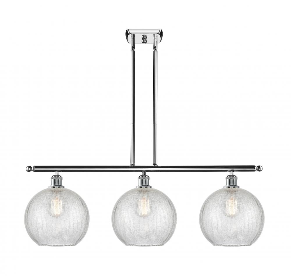Athens - 3 Light - 37 inch - Polished Chrome - Stem Hung - Island Light