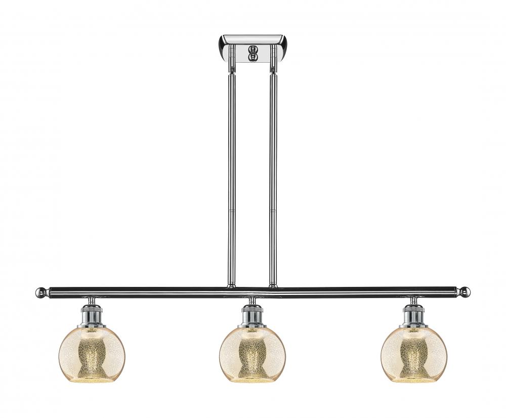 Athens - 3 Light - 36 inch - Polished Chrome - Stem hung - Island Light