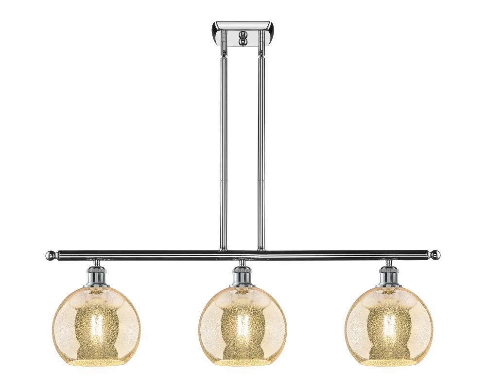 Athens - 3 Light - 36 inch - Polished Chrome - Stem hung - Island Light