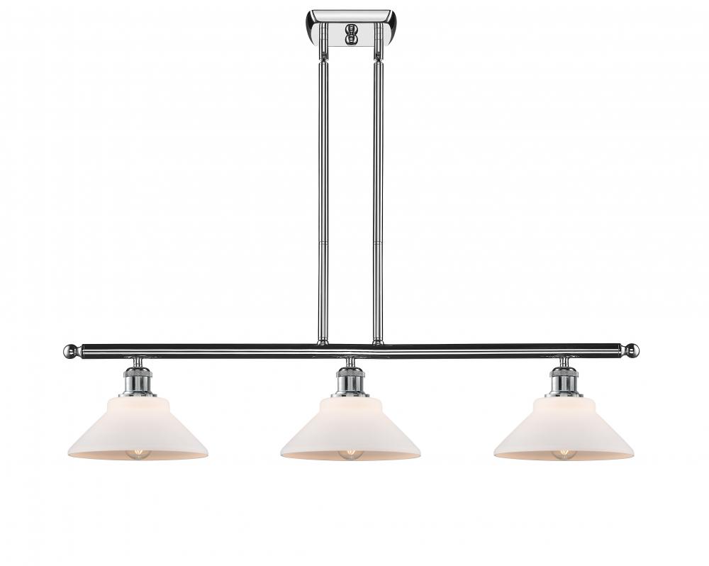 Orwell - 3 Light - 36 inch - Polished Chrome - Stem hung - Island Light