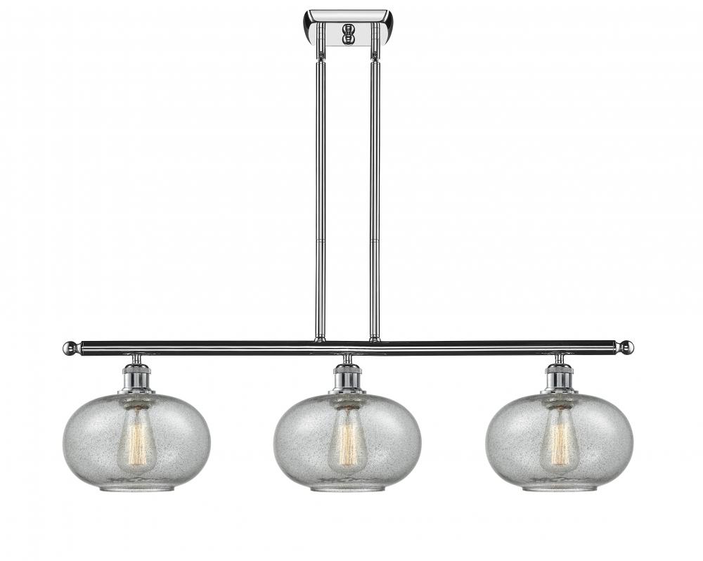 Gorham - 3 Light - 36 inch - Polished Chrome - Stem hung - Island Light