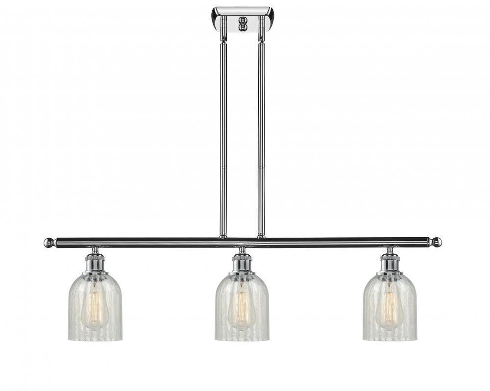Caledonia - 3 Light - 36 inch - Polished Chrome - Stem hung - Island Light