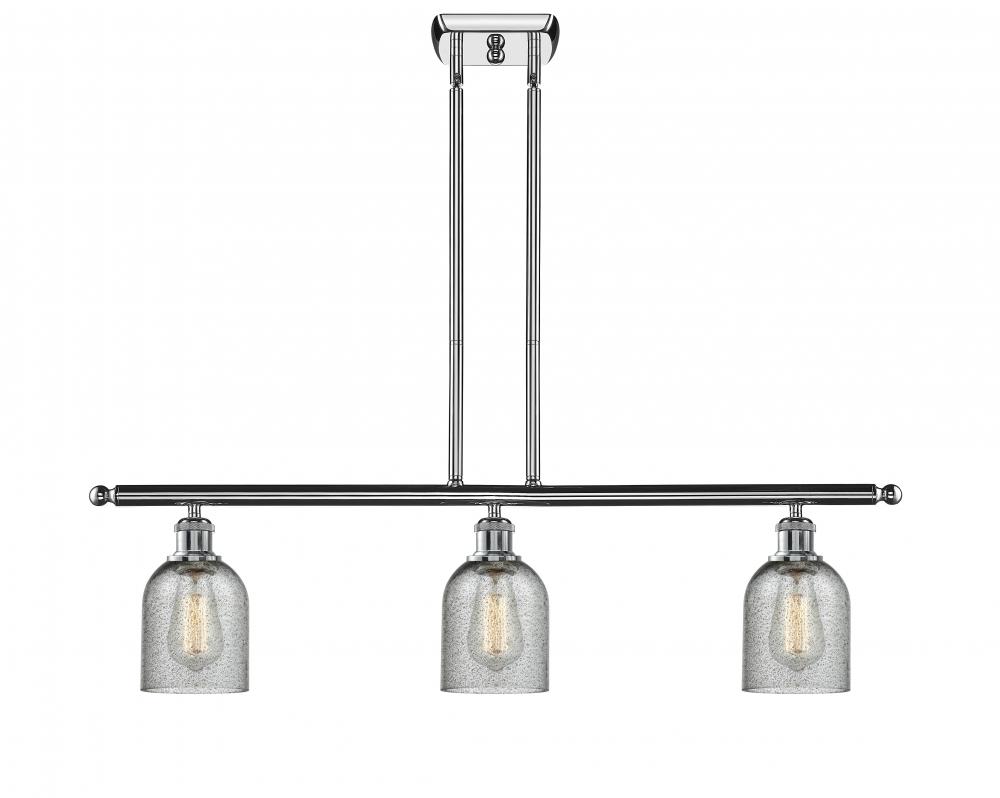 Caledonia - 3 Light - 36 inch - Polished Chrome - Stem hung - Island Light