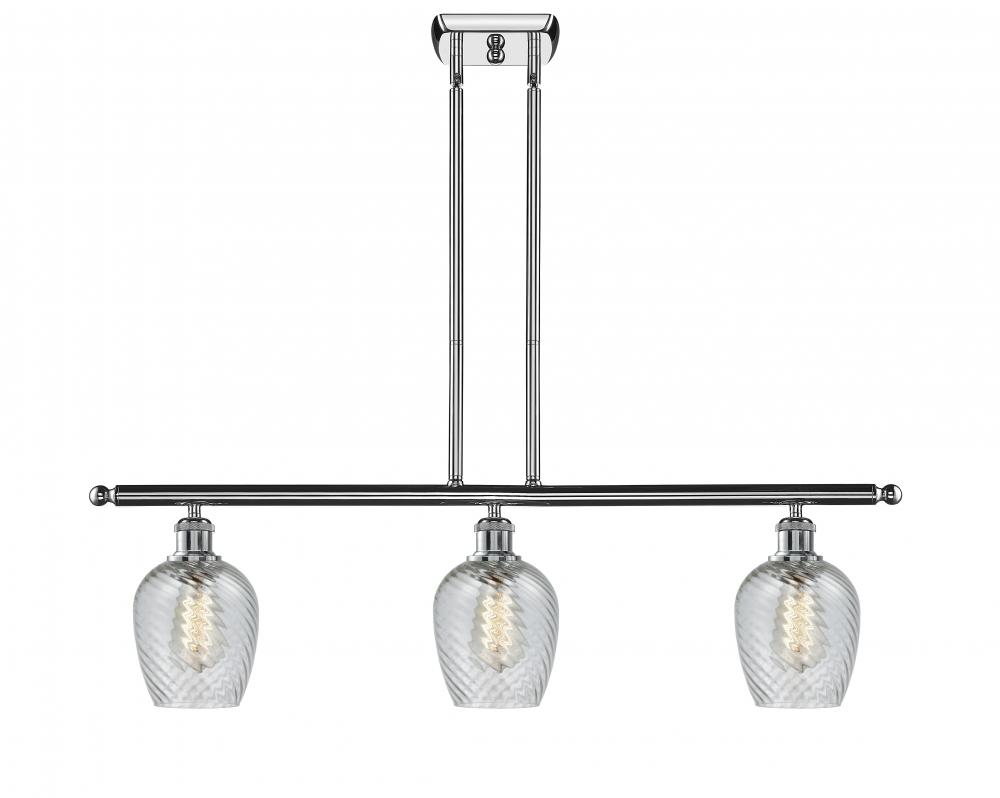 Salina - 3 Light - 36 inch - Polished Chrome - Stem hung - Island Light