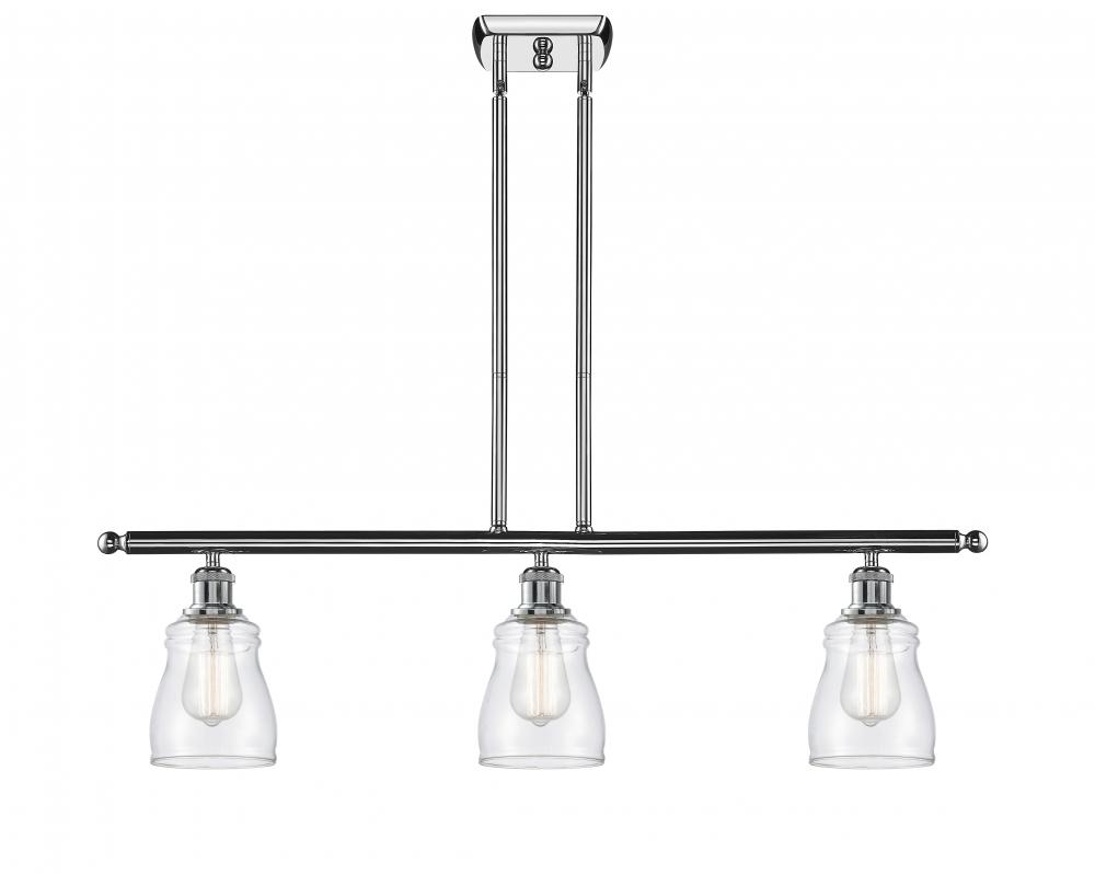 Ellery - 3 Light - 36 inch - Polished Chrome - Stem hung - Island Light
