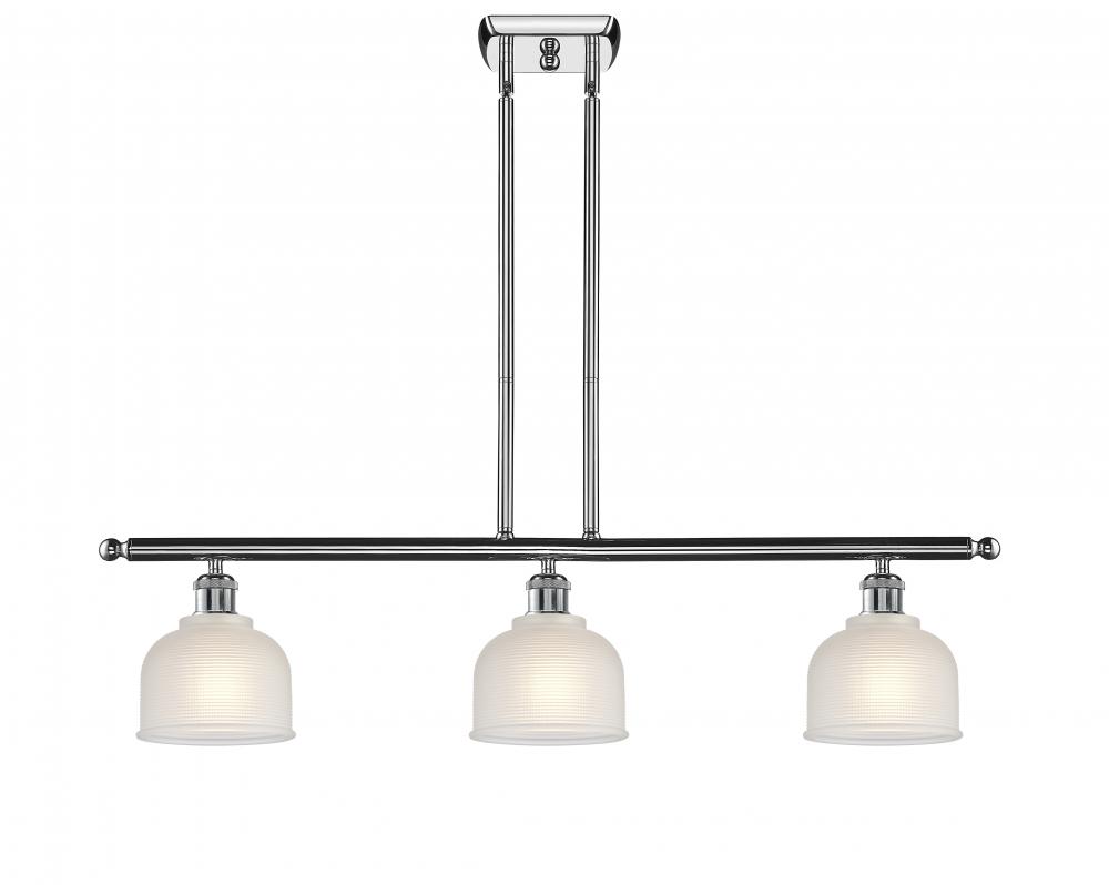 Dayton - 3 Light - 36 inch - Polished Chrome - Stem hung - Island Light