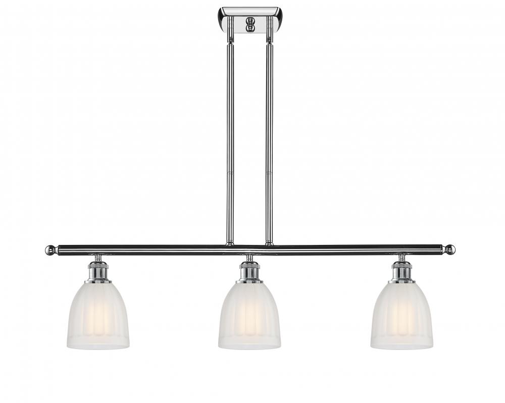 Brookfield - 3 Light - 36 inch - Polished Chrome - Stem hung - Island Light