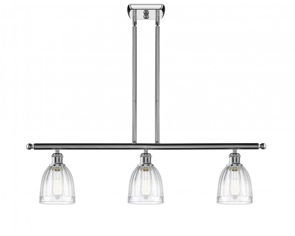Brookfield - 3 Light - 36 inch - Polished Chrome - Stem hung - Island Light