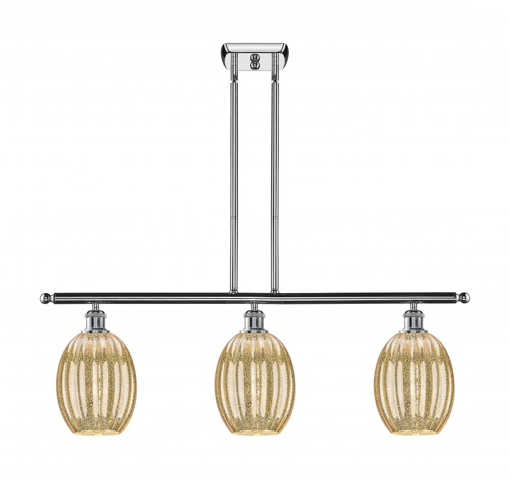 Preston Bulb - 3 Light - 36 inch - Polished Chrome - Stem Hung - Island Light
