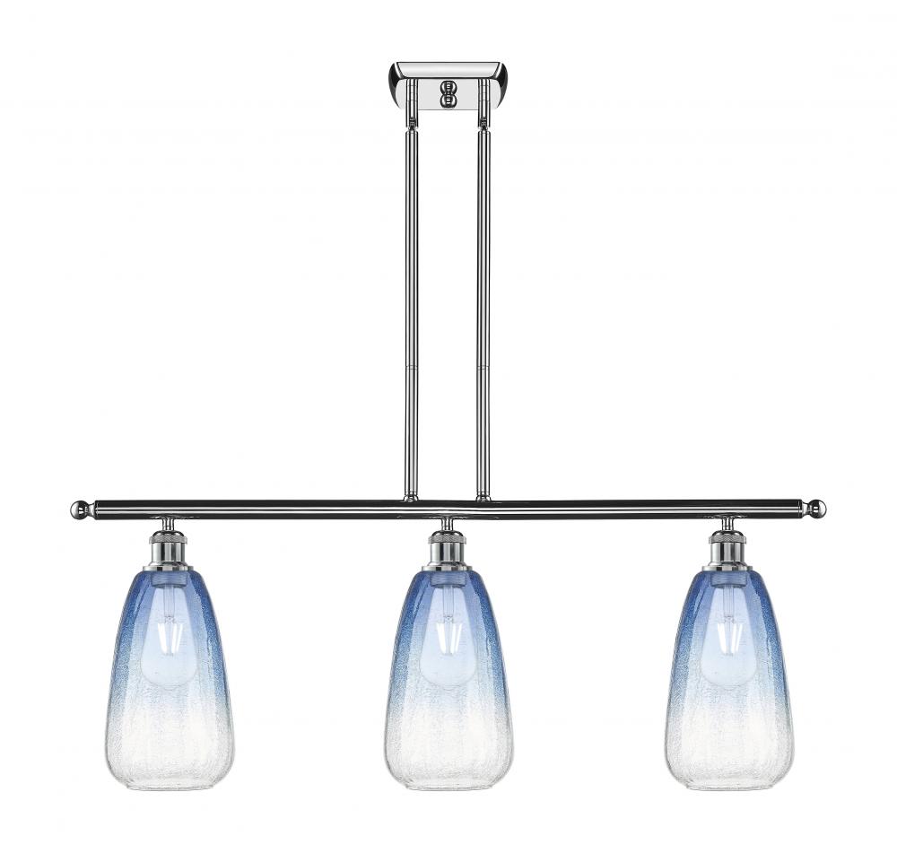 Brookhaven Almond - 3 Light - 36 inch - Polished Chrome - Stem Hung - Island Light