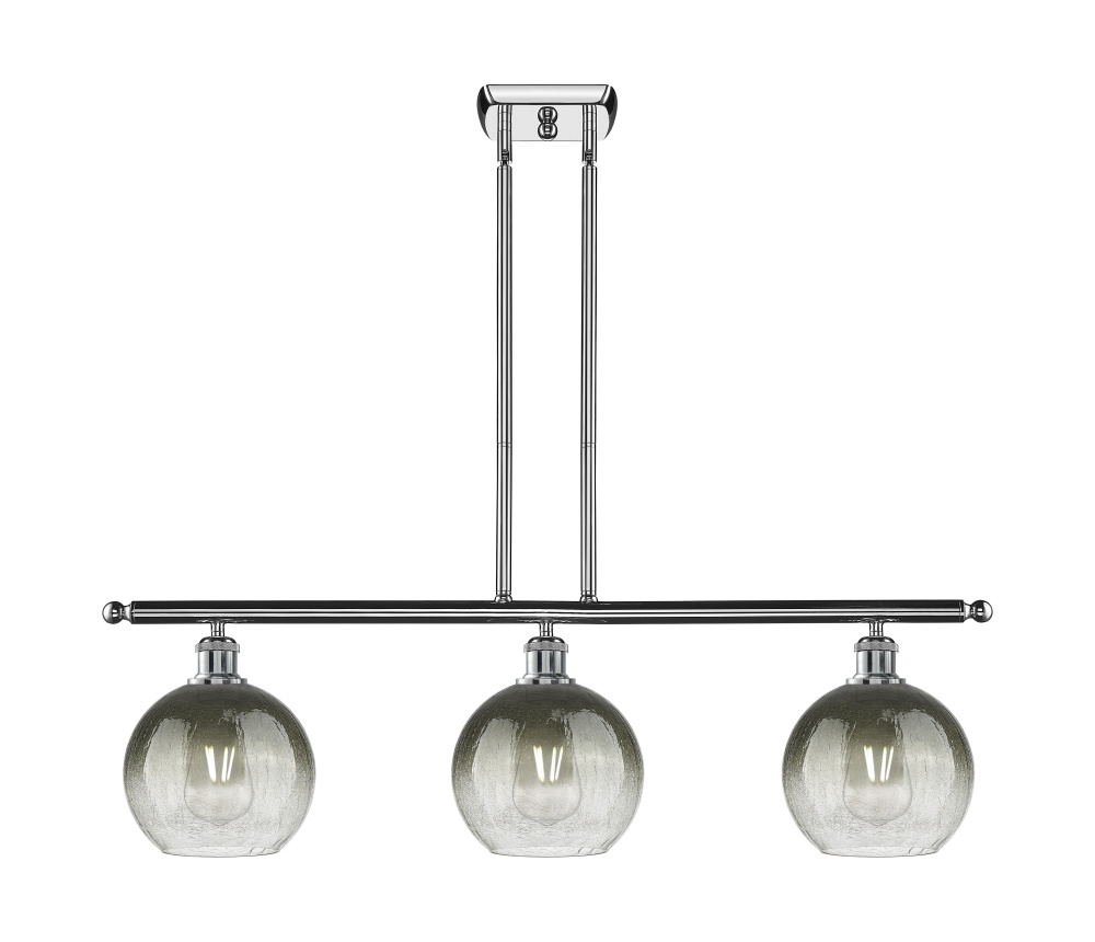 Brookhaven Globe - 3 Light - 36 inch - Polished Chrome - Stem Hung - Island Light