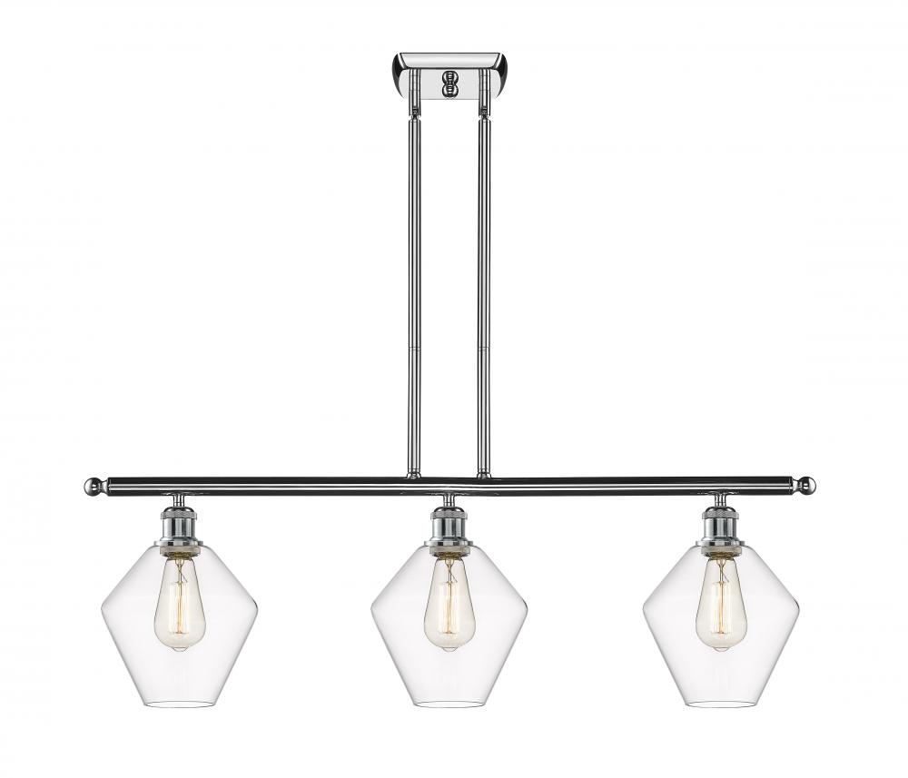Cindyrella - 3 Light - 36 inch - Polished Chrome - Stem hung - Island Light