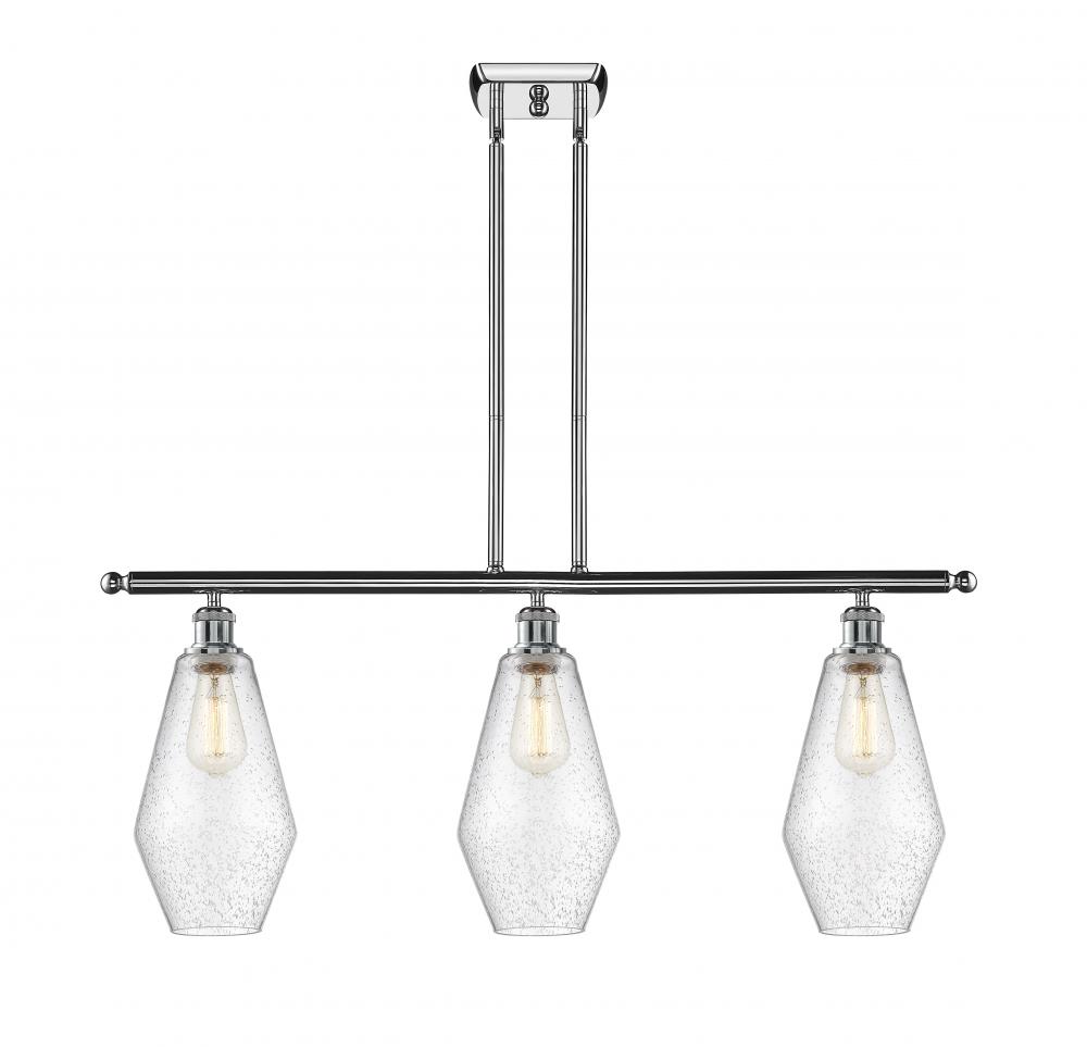 Cindyrella - 3 Light - 36 inch - Polished Chrome - Stem hung - Island Light