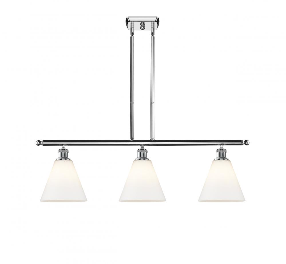 Berkshire - 3 Light - 36 inch - Polished Chrome - Stem hung - Island Light