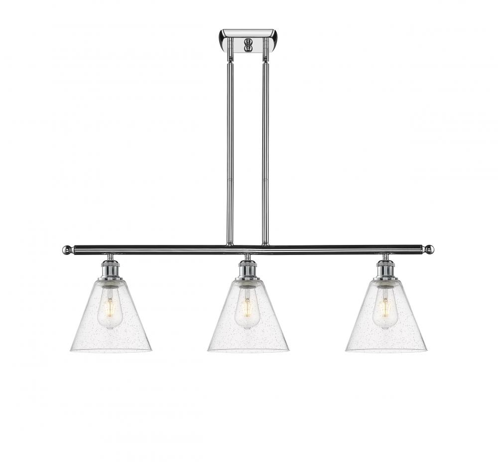 Berkshire - 3 Light - 36 inch - Polished Chrome - Stem hung - Island Light