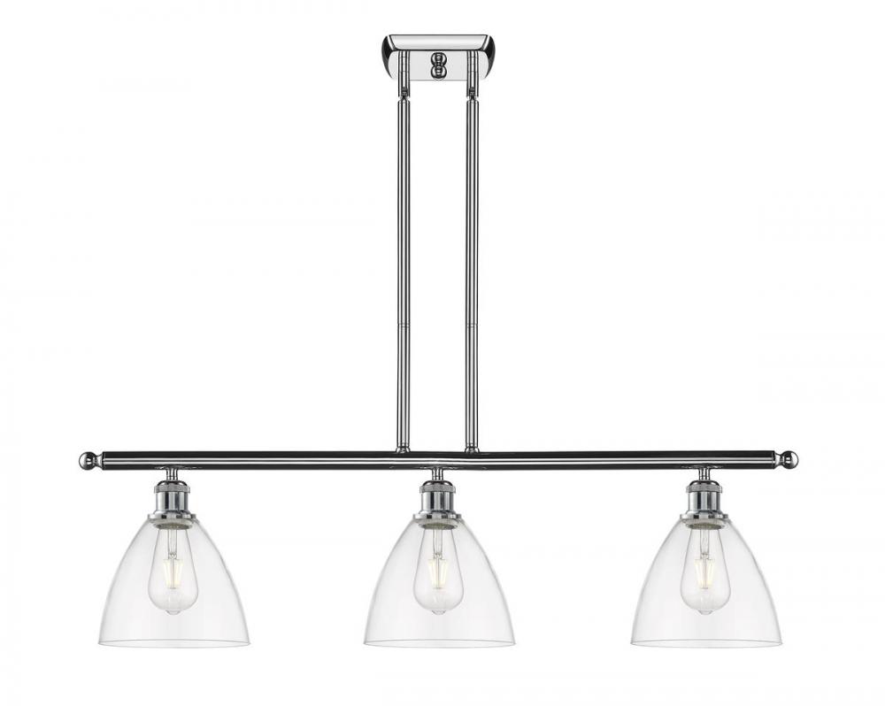 Bristol - 3 Light - 36 inch - Polished Chrome - Stem hung - Island Light
