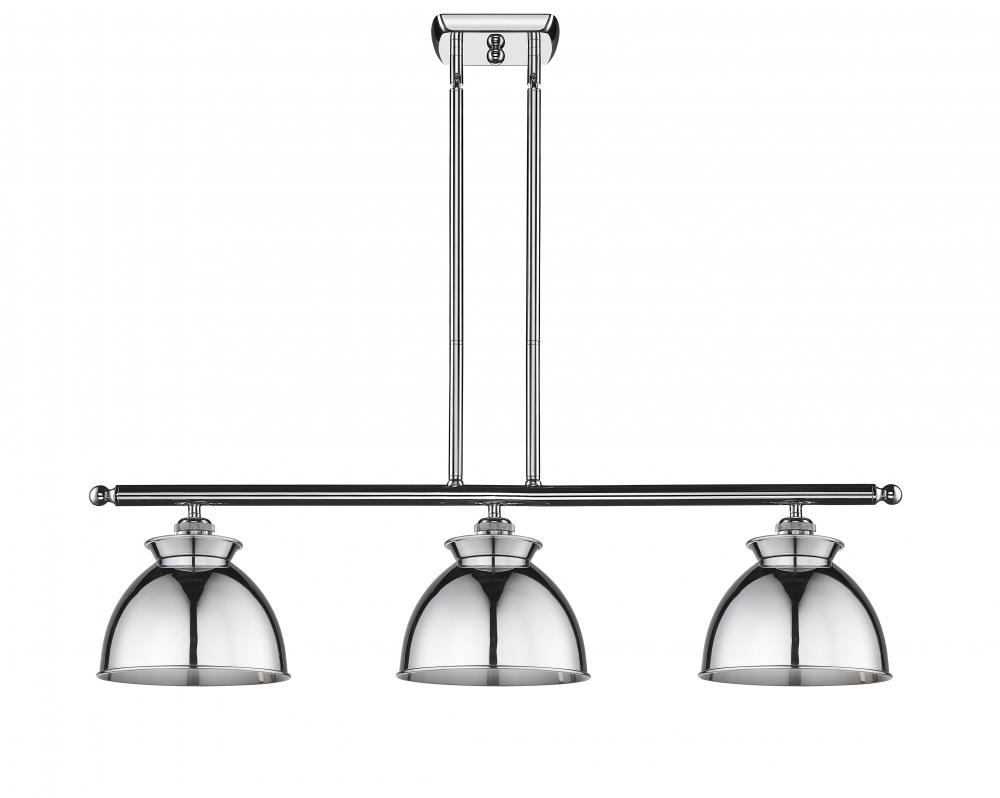 Adirondack - 3 Light - 36 inch - Polished Chrome - Stem hung - Island Light