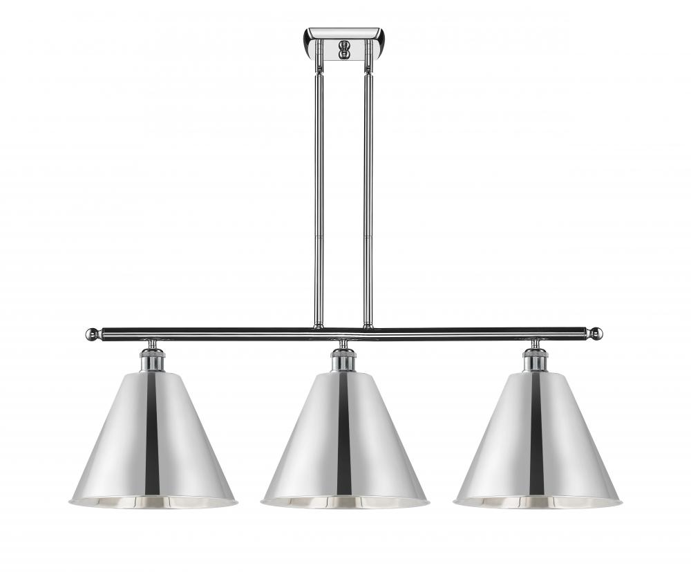Berkshire - 3 Light - 39 inch - Polished Chrome - Stem hung - Island Light