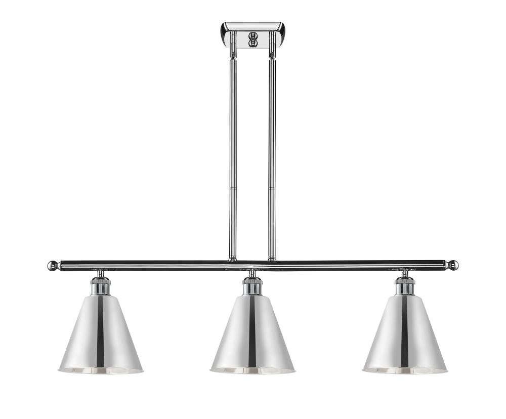 Berkshire - 3 Light - 36 inch - Polished Chrome - Stem hung - Island Light