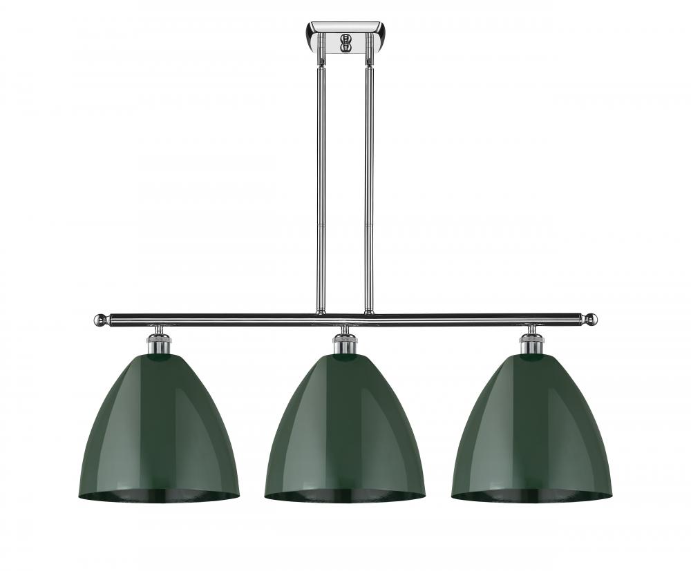 Plymouth - 3 Light - 39 inch - Polished Chrome - Stem hung - Island Light