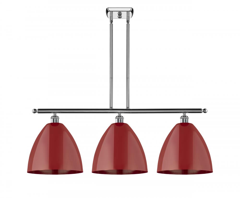 Plymouth - 3 Light - 39 inch - Polished Chrome - Stem hung - Island Light