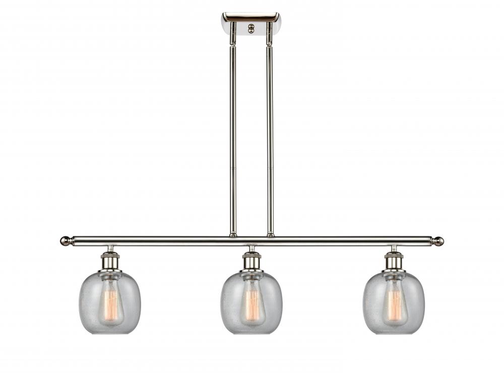 Belfast - 3 Light - 36 inch - Polished Nickel - Stem hung - Island Light