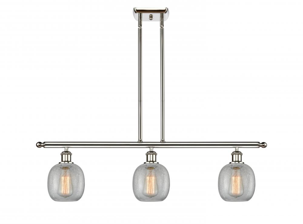 Belfast - 3 Light - 36 inch - Polished Nickel - Stem hung - Island Light