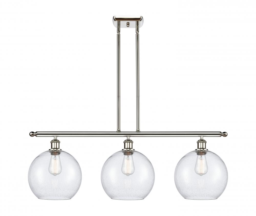 Athens - 3 Light - 37 inch - Polished Nickel - Stem Hung - Island Light