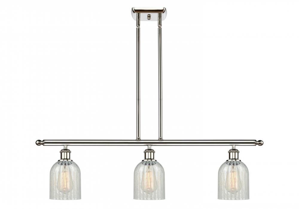 Caledonia - 3 Light - 36 inch - Polished Nickel - Stem hung - Island Light