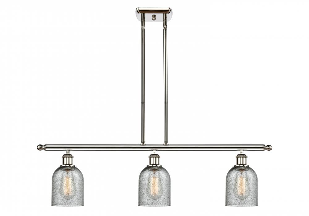 Caledonia - 3 Light - 36 inch - Polished Nickel - Stem hung - Island Light