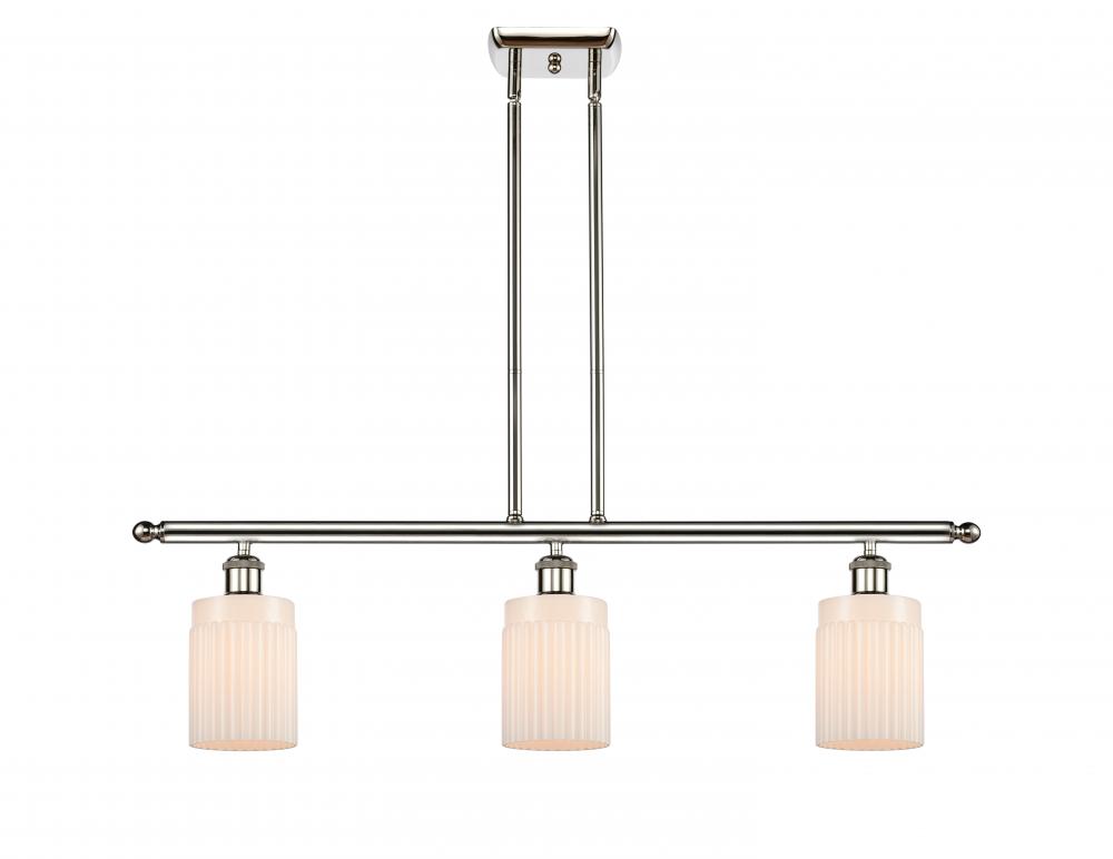 Hadley - 3 Light - 36 inch - Polished Nickel - Stem hung - Island Light