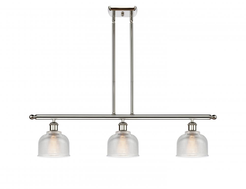 Dayton - 3 Light - 36 inch - Polished Nickel - Stem hung - Island Light