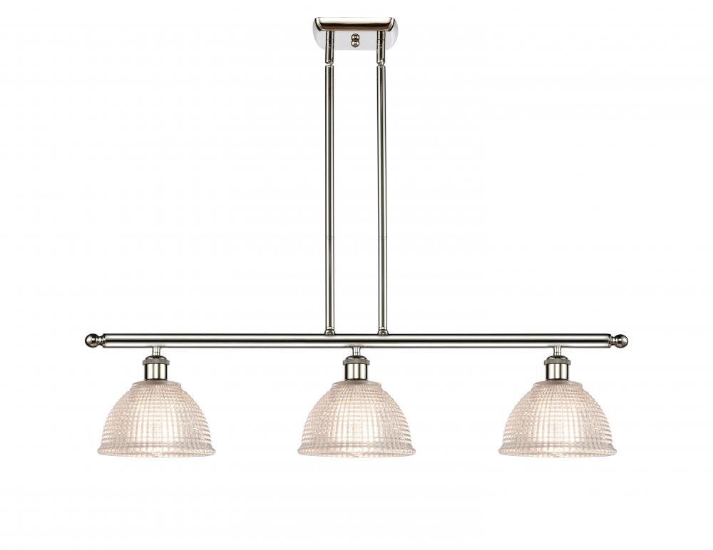 Arietta - 3 Light - 36 inch - Polished Nickel - Stem hung - Island Light