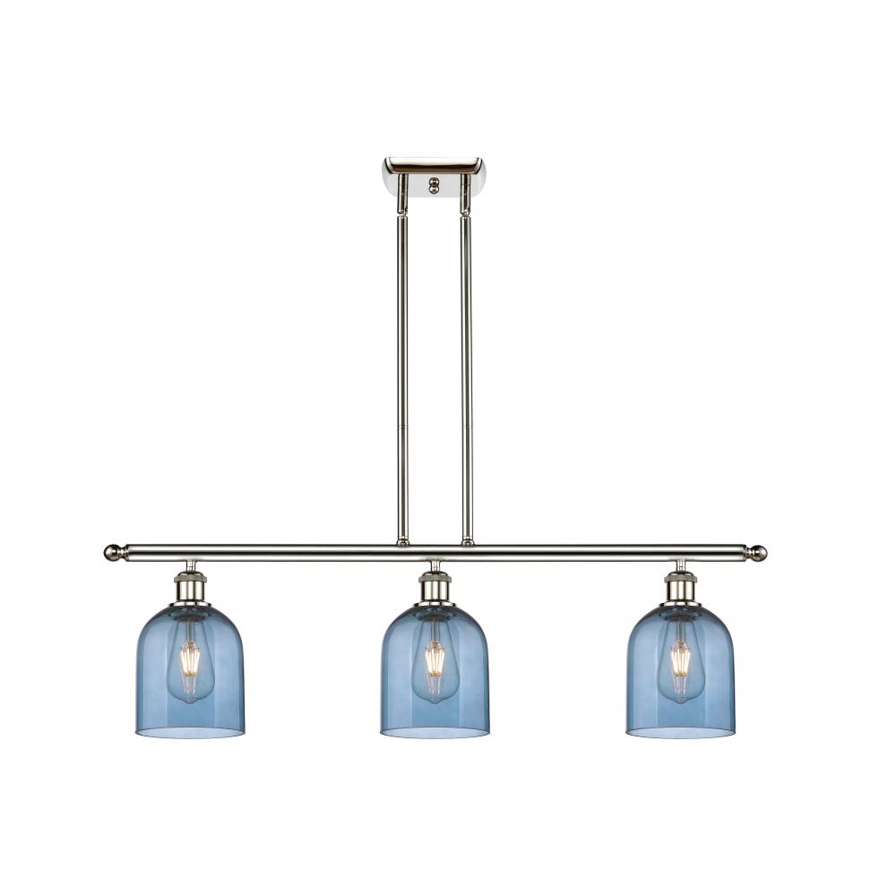 Bella - 3 Light - 36 inch - Polished Nickel - Stem hung - Island Light