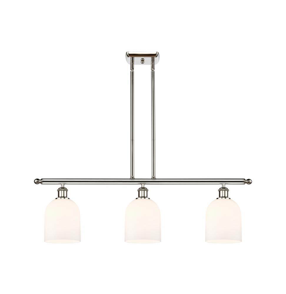 Bella - 3 Light - 36 inch - Polished Nickel - Stem hung - Island Light
