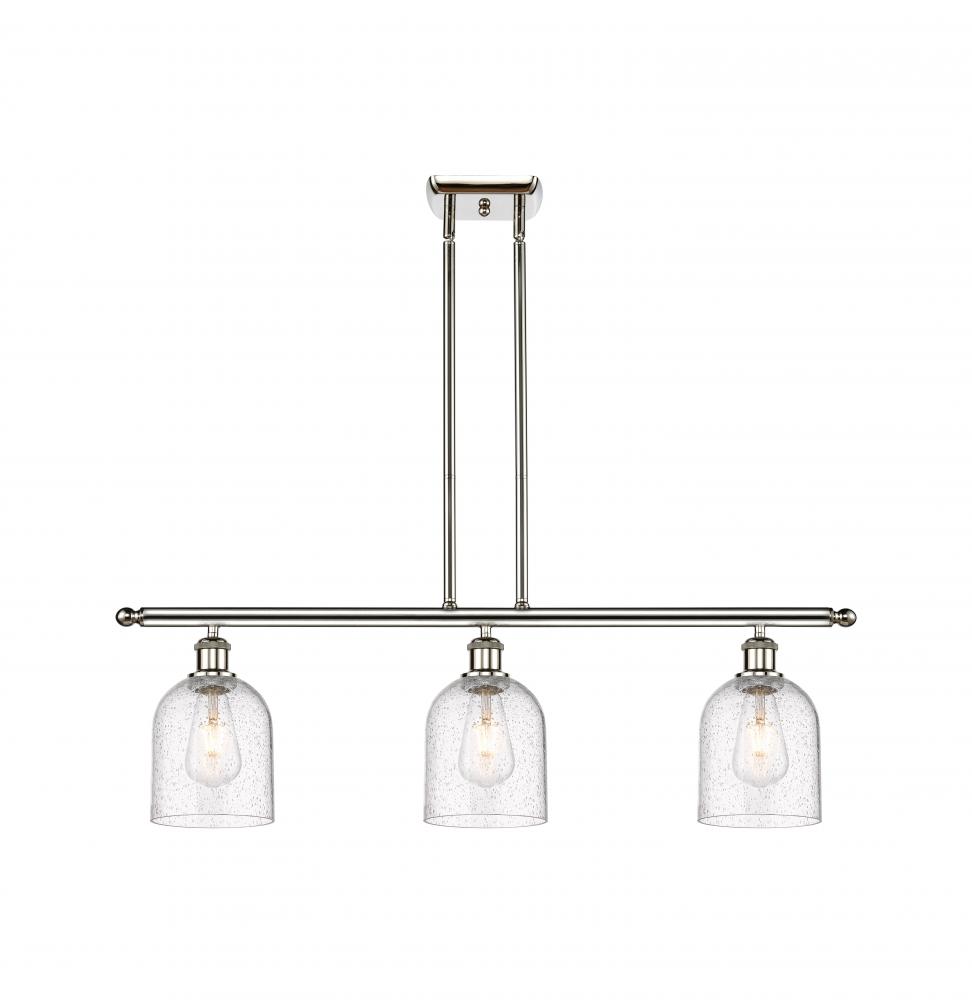 Bella - 3 Light - 36 inch - Polished Nickel - Stem hung - Island Light