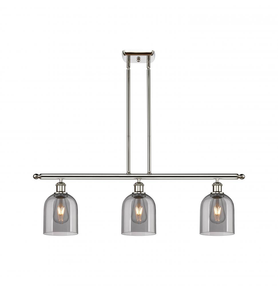 Bella - 3 Light - 36 inch - Polished Nickel - Stem hung - Island Light