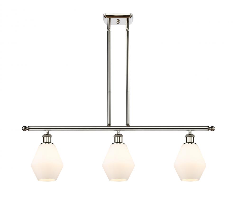 Cindyrella - 3 Light - 36 inch - Polished Nickel - Stem hung - Island Light