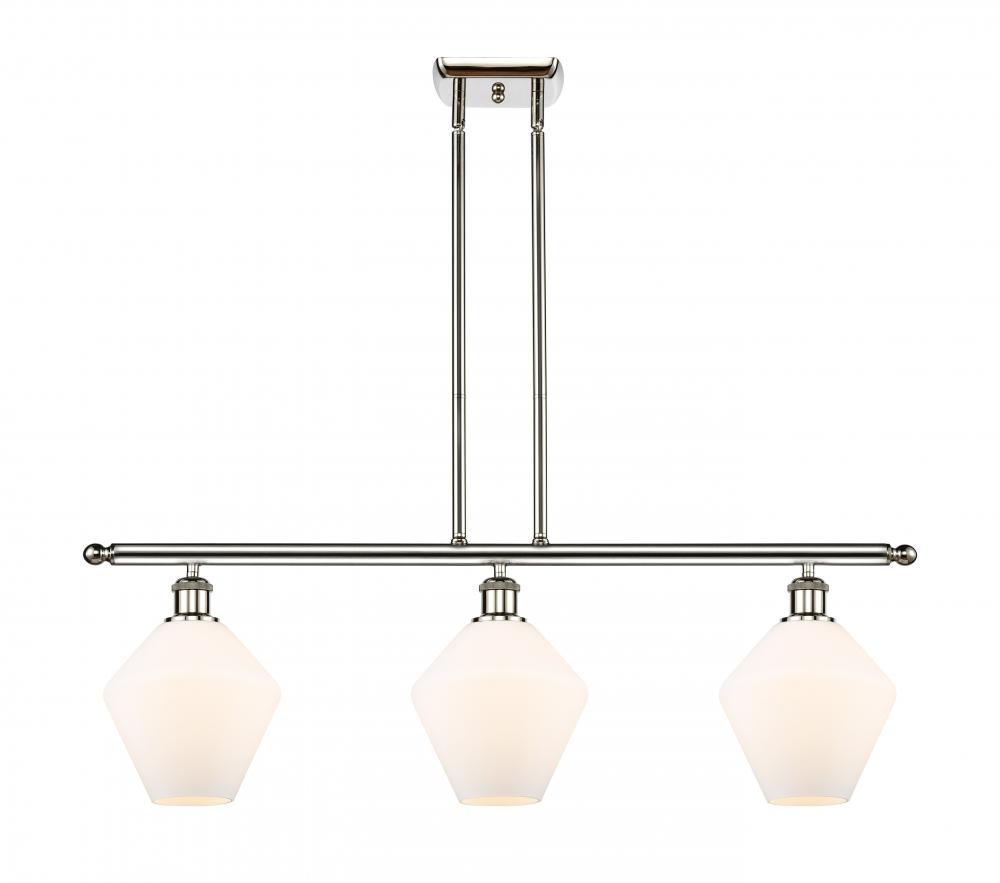 Cindyrella - 3 Light - 36 inch - Polished Nickel - Stem hung - Island Light