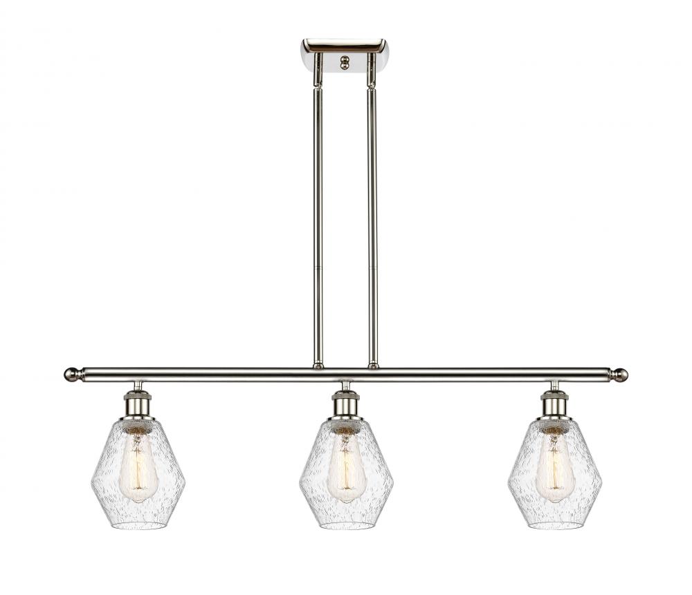 Cindyrella - 3 Light - 36 inch - Polished Nickel - Stem hung - Island Light