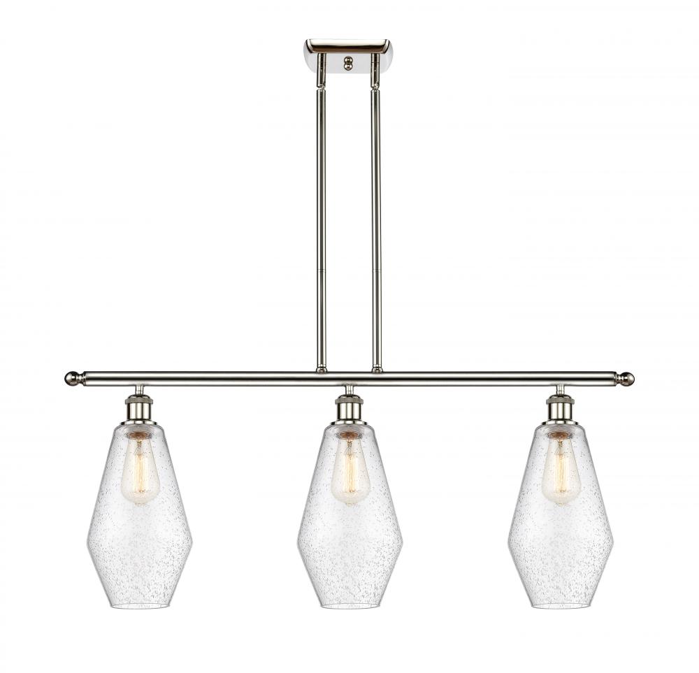 Cindyrella - 3 Light - 36 inch - Polished Nickel - Stem hung - Island Light