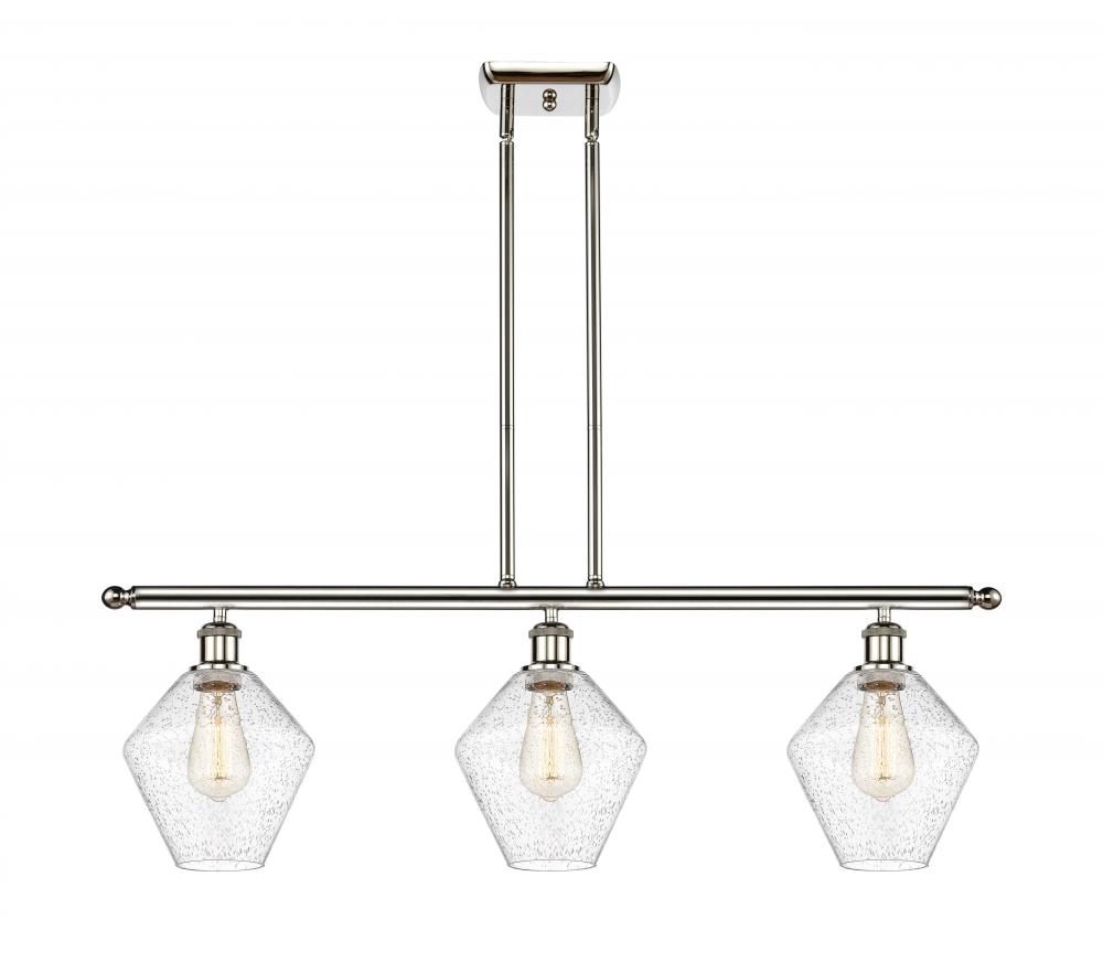 Cindyrella - 3 Light - 36 inch - Polished Nickel - Stem hung - Island Light