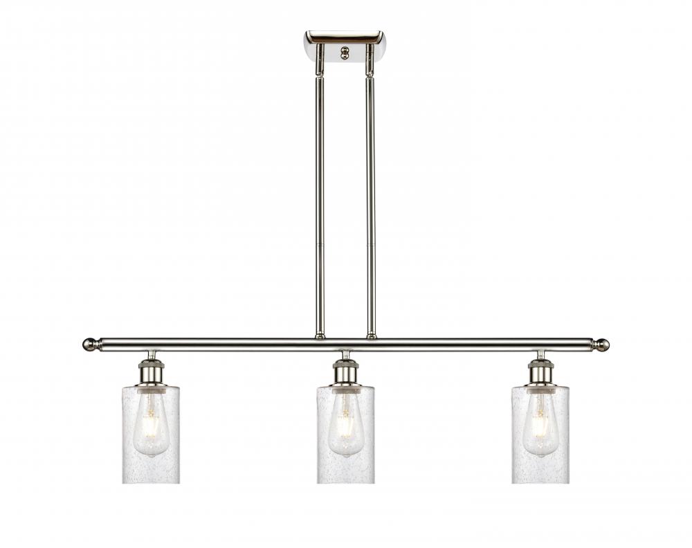 Clymer - 3 Light - 36 inch - Polished Nickel - Stem hung - Island Light