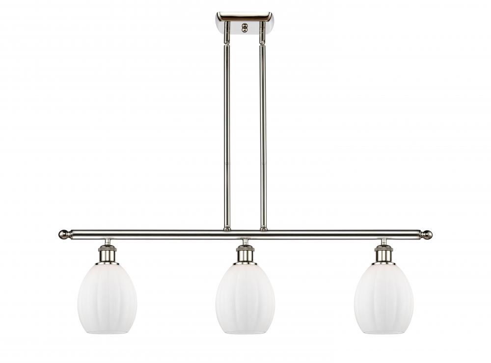 Eaton - 3 Light - 36 inch - Polished Nickel - Stem hung - Island Light