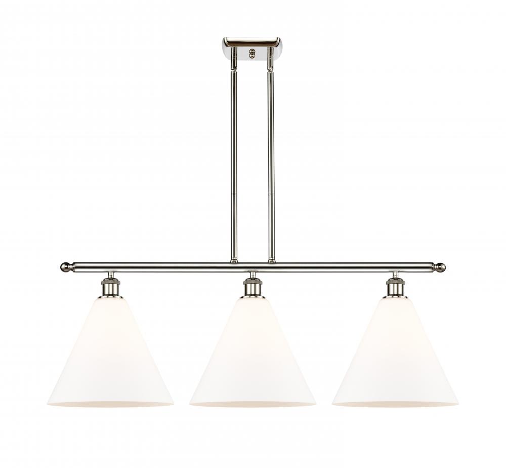 Berkshire - 3 Light - 39 inch - Polished Nickel - Stem hung - Island Light